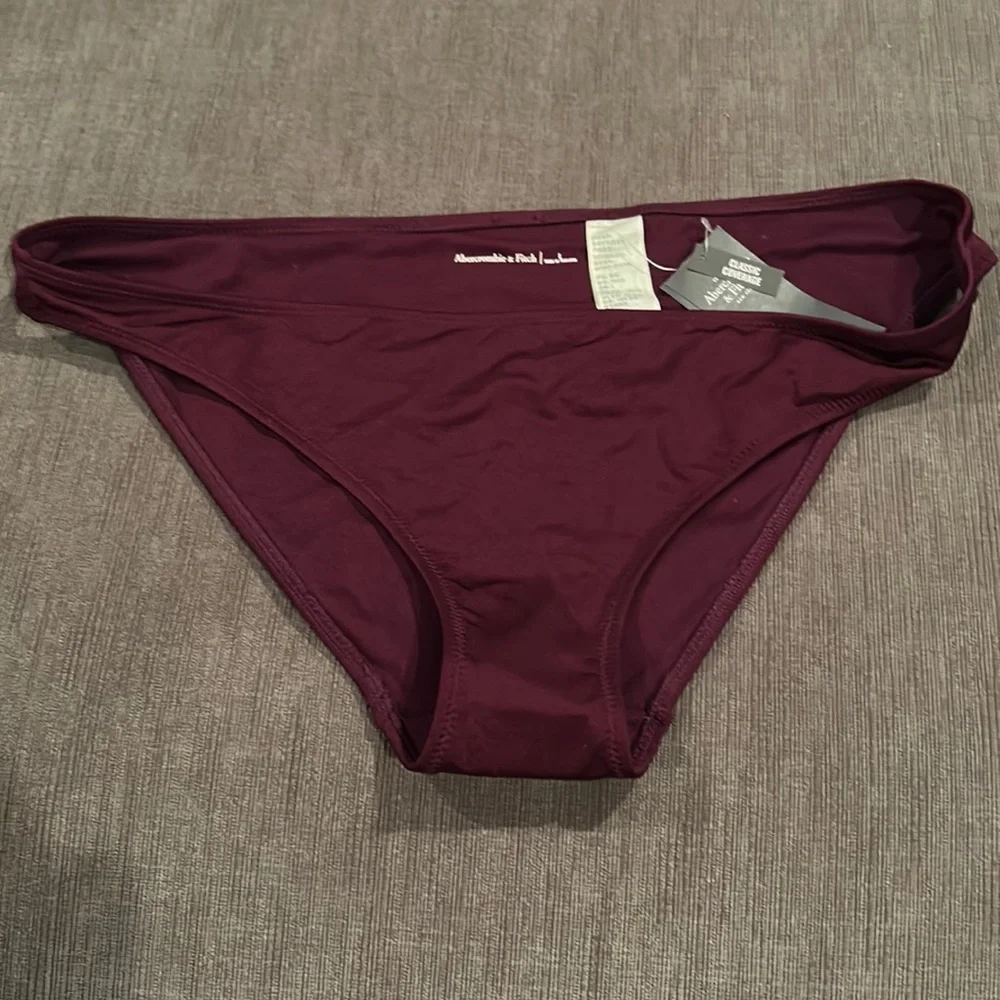 NWT•Abercrombie & Fitch Swim Bikini Bottom•Classic Coverage•Sz L
